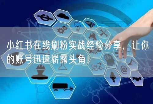 小红书在线刷粉实战经验分享，让你的账号迅速崭露头角！