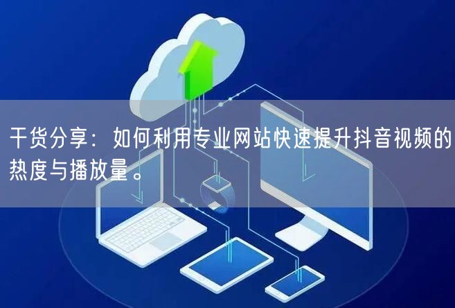 干货分享：如何利用专业网站快速提升抖音视频的热度与播放量。
