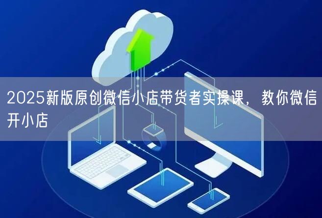 2025新版原创微信小店带货者实操课，教你微信开小店