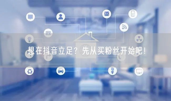想在抖音立足?先从买粉丝开始吧!