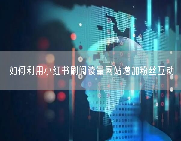 如何利用小红书刷阅读量网站增加粉丝互动