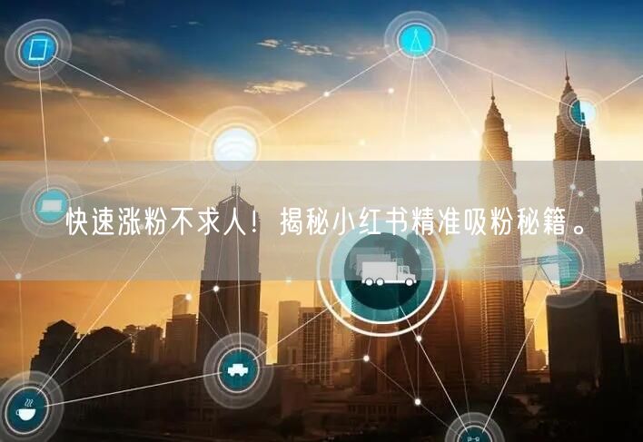 快速涨粉不求人!揭秘小红书精准吸粉秘籍。