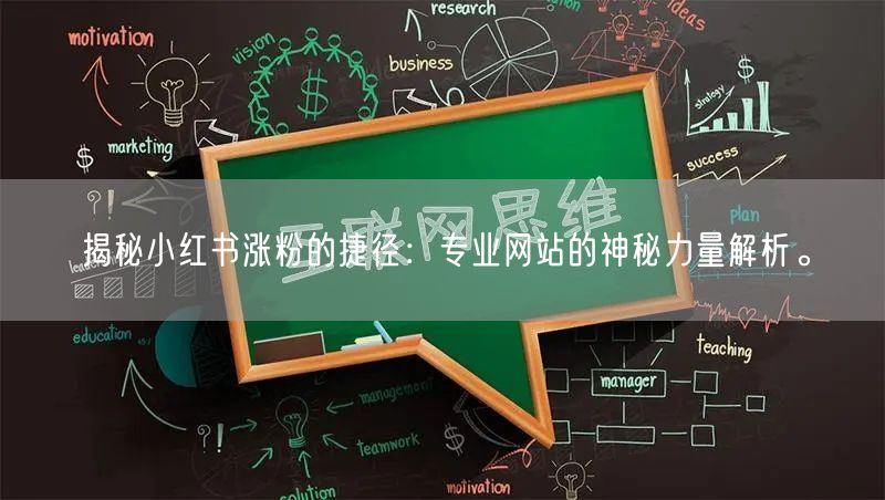 揭秘小红书涨粉的捷径：专业网站的神秘力量解析。