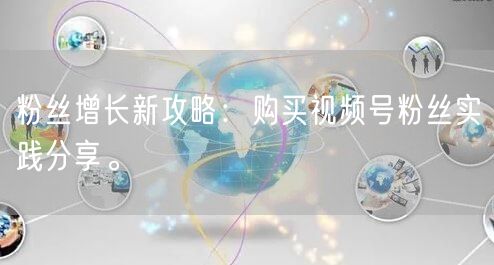 粉丝增长新攻略：购买视频号粉丝实践分享。