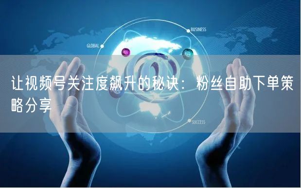 让视频号关注度飙升的秘诀:粉丝自助下单策略分享
