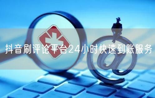 抖音刷评论平台24小时快速到账服务