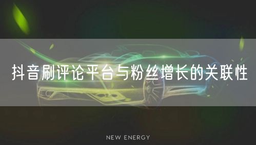 抖音刷评论平台与粉丝增长的关联性