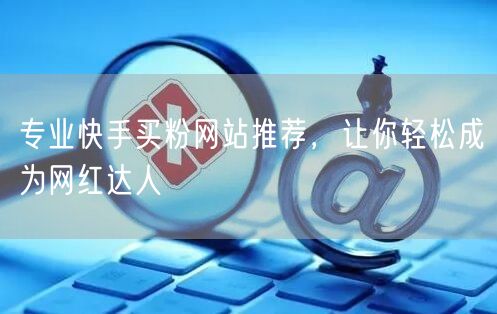 专业快手买粉网站推荐，让你轻松成为网红达人