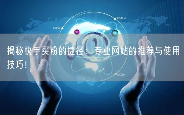 揭秘快手买粉的捷径：专业网站的推荐与使用技巧！