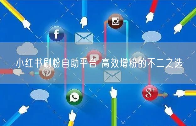 小红书刷粉自助平台 高效增粉的不二之选