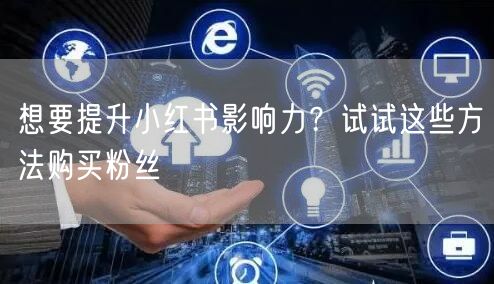 想要提升小红书影响力？试试这些方法购买粉丝