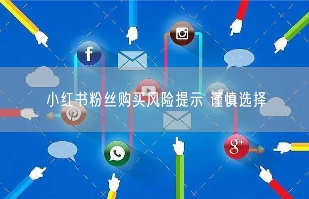 小红书粉丝购买风险提示 谨慎选择