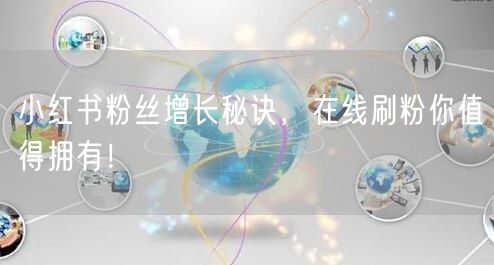 小红书粉丝增长秘诀，在线刷粉你值得拥有！